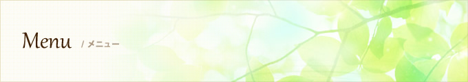 Menu / メニュー